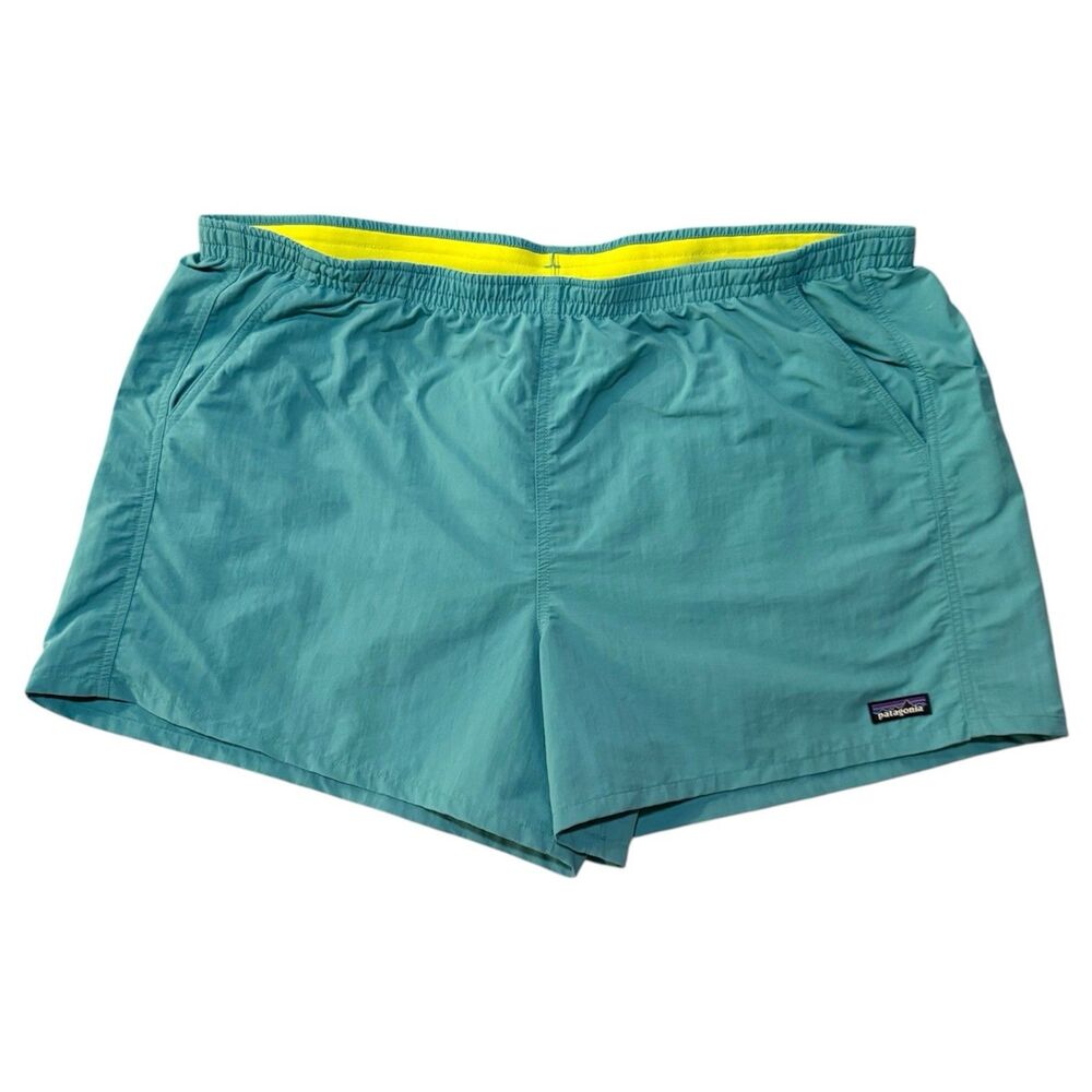Patagonia Baggies Shorts 5” Inseam Teal XXL Men’s Nylon Drawstring Pockets 2XL